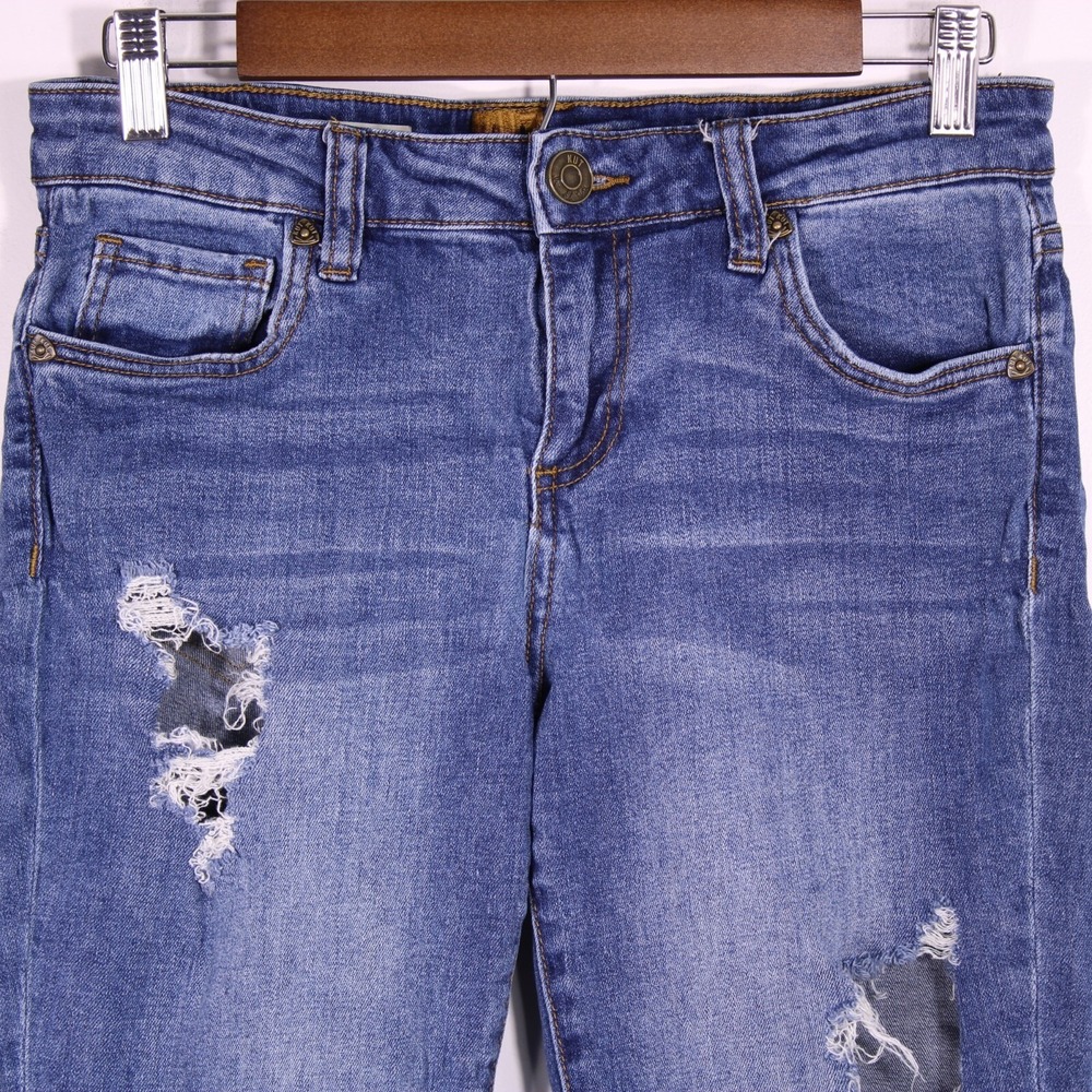 KUT from the Kloth Janet Jeans Womens 4 Ankle Skinny Distressed Casual 29x26 - Picture 7 of 16